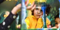 Children play with a board game from the 'Schmidt Spiele' company at the 2023 International Toy Fair Press Preview in Nuremberg, Germany, 31 January 2023. The largest international toy fair opens its gates from 01 to 05 February 2023.  EPA-EFE/ANNA SZILAGYI