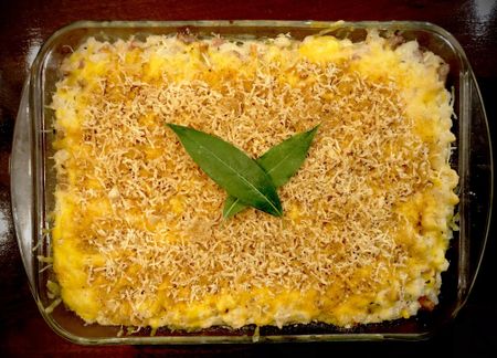 What’s cooking today: Cheesy samp & beans bake