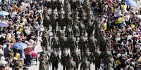 Military personnel participate in a parade commemorating Independence Day in Bogota, Colombia, 20 July 2024. Colombia celebrates its Independence Day in a military parade with the presence of men and women from the Military Forces and National Police.  EPA-EFE/MAURICIO DUENAS CASTANEDA