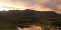 Sunset at Fernwood Lodge, Central Drakensberg. Image: Denise Le Mottee