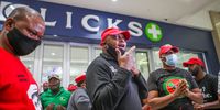 Deputy President of the Economic Freedom Fighters(EFF) Floyd Shivambu at Sandton City Mall during the national shutdown of all Clicks outlets on September 07, 2020 in Sandton, South Africa. (Photo by Gallo Images/Sharon Seretlo)