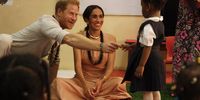 ABUJA, NIGERIA - MAY 10: (EDITORIAL USE ONLY) Prince Harry, Duke of Sussex and Meghan, Duchess of Sussex visit Lightway Academy on May 10, 2024 in Abuja, Nigeria. (Photo by Andrew Esiebo/Getty Images for The Archewell Foundation)