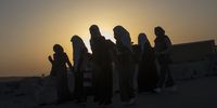 epaselect epa06746267 Palestinians from West Bank make their way through Kalandia checkpoint to attend the First Friday Prayers at Al Aqsa Mosque in Jerusalem, 18 May 2018. Muslims around the world celebrate the holy month of Ramadan by praying during the night time and abstaining from eating, drinking, and sexual acts during the period between sunrise and sunset. Ramadan is the ninth month in the Islamic calendar and it is believed that the revelation of the first verse in Koran was during its last 10 nights.  EPA-EFE/ATEF SAFADI