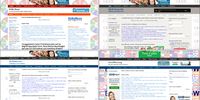 Many of Venter’s websites were created using the same structure. (Source: volksnuus.com/archive, top left; nuus.net/archive, top right; sa-news.com/archive, bottom left; news-headlines.net/archive, bottom right)