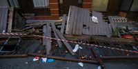 The Athletic Club & Social’s balcony collapsed injuring 20 people in Cape Town CBD. 02 November 2023. Photo: Shelley Christians