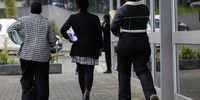 Legal practitioners and clerks exit the main entrance of the Mthatha High Court in Mthatha, South Africa on 22 April 2025. (Photo: Hoseya Jubase/Henry Nxumalo Foundation†NPC)