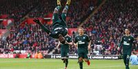 SOUTHAMPTON, ENGLAND - MARCH 07: Allan Saint-Maximin of Newcastle United celebrates after scoring his team's first goal during the Premier League match between Southampton FC and Newcastle United at St Mary's Stadium on March 07, 2020 in Southampton, United Kingdom. (Photo by Jordan Mansfield/Getty Images)