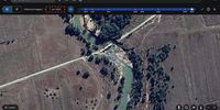 Tsitsa Bridge Google Earth 5 damaged June 2023
