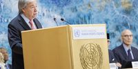 U.N. Secretary-General Antonio Guterres speaks during the opening of the 61st session of the United Nations Human Rights Council at the European headquarters of the United Nations in Geneva, Switzerland, 23 February 2026.  EPA/VALENTIN FLAURAUD