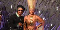 Priddy Ugly &amp; Bontle Modiselle during the Metro FM Music Awards at Mbombela Stadium on April  27, 2024 in Mbombela, South Africa. The awards ceremony celebrate excellence in the South African music industry by honouring musicians who did exceedingly well in their fields. (Photo by Gallo Images/Oupa Bopape).