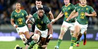 Siya Kolisi of South Africa is tackled during The Rugby Championship match between the All Blacks and the Springboks in Wellington, New Zealand, on 13 September 2025. (Photo: Hagen Hopkins / Getty Images)