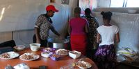 The Nokuthula Ndlovu community hall in Khenana near Durban gather for lunch everyday helping the children and community 09 May 2022.Photo:Phumlani Thabethe