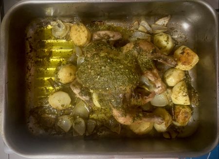 Lockdown Recipe of the Day: Chimichurri-buttered roast chicken