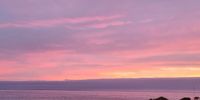 Lurking "cold front" in Walker Bay Hermanus sunset. Image: Barbara Lindop