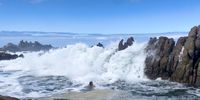 South Atlantic, rough cold water swimming. Photo: David Starley