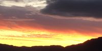 Sunset over Muizenberg.