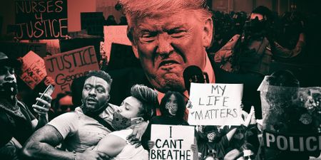 Master Blaster: Donald Trump plays with matches as the US burns