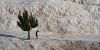 'Man and Nature'. Man and nature, a scene in Pamukkale, Turkey. © Hernan Jaramillo, Colombia, Shortlist, Latin America National Awards, Sony World Photography Awards 2023