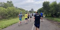 The Voortrekker monument parkrun. Image: Mark Heywood