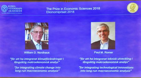 US 'green growth' duo win Nobel Economics Prize