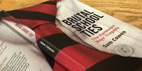 Sam Cowan's new book, Brutal School Ties. (Photo: Chanel Retief)