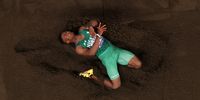  Charles Edward Godfred of Team Nigeria competes during the Men's Long Jump Qualification on day three of the World Athletics Championships Tokyo 2025 at National Stadium on September 15, 2025 in Tokyo, Japan.  (Photo by Matthias Hangst/Getty Images)