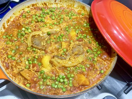 Easy one-pot lamb chop curry and rice