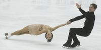 Ljubov Ilyushechkina and Charlie Bilodeau from Canada perform during their Pair Short Program at the Figure Skating Finlandia Trophy at the Espoo Metro Areena, in Espoo, Finland, 11 October 2019. The international competition runs until 13 October 2019.  EPA-EFE/MAURI RATILAINEN