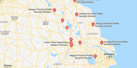 In February 2015, hackers from outside China hacked IP cameras at the facilities of the Jiangsu Provincial Public Security Department. (Source: Google Maps)