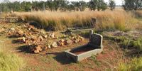A cemetery that was fenced into the Tribe One Dinokeng festival site. (Photo: Riaan Jacobs)