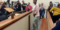 Lorentia Lombaard in the Vredenburg Magistrate's Court on Monday. (Photo: Vincent Cruywagen)