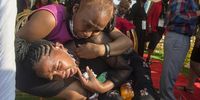 Mourners at the Klipspruit Cemetery after the body of Nathaniel Julies was laid to rest in Johannesburg. (Photo: Shiraaz Mohamed)
