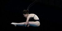 TOKYO, JAPAN - AUGUST 04: Andrea Spendolini Sirieix of Team Great Britain competes in the Women's 10m Platform preliminaries on day twelve of the Tokyo 2020 Olympic Games at Tokyo Aquatics Centre on August 04, 2021 in Tokyo, Japan. (Photo by Al Bello/Getty Images)