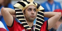 A supporter of Egypt reacts after the FIFA World Cup 2018 group A preliminary round soccer match between Saudi Arabia and Egypt in Volgograd, Russia, 25 June 2018. Egypt lost the match 1-2. EPA-EFE/ZURAB KURTSIKIDZE   
