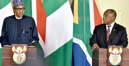 Buhari visits SA to drum up business – but skips business forum