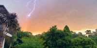 Monday night's storm in Johannesburg gets off to a cracking start. Photographer: William Morrell 