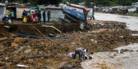 Shacks washed away at the informal settlement between the M19 and Quarry Road  in Durban on 12 April 2022. (Photo: Gallo Images / Darren Stewart)