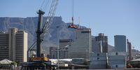 A ship-to-shore crane at the Port of Cape Town, in South Africa. Photographer: Dwayne senior/Bloomberg