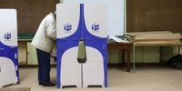 A man casts his vote at Heidedal Primary school during the by-elections in Borchards, George. 19 July 2023. (Photo: Shelley Christians)