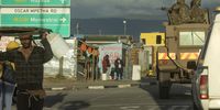 CAPE TOWN, SOUTH AFRICA - JULY 22: Soldiers from SANDF with the South African Police patrolled Khayelitsha  hot spots on July 22, 2021 in Cape Town, South Africa. This comes after incidences of taxi violence due to the conflict between the Cape Amalgamated Taxi Association (CATA) and Congress for Democratic Taxi Associations (CODETA). (Photo by Gallo Images/Brenton Geach)