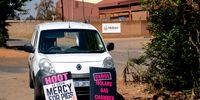 A Gauteng Animal Rights Defender protest outside Molare Abattoir in Olifantsfontein, Gauteng. (Photo: Julia Evans)