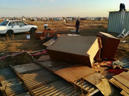 Police and developers blame each other for unlawful eviction