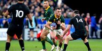 Springbok centre Jesse Kriel in action during the Rugby World Cup 2023 final against New Zealand at Stade de France in Paris on 28 October 2023. (Photo: Juan José Gasparini / Gallo Images)