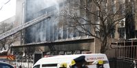 The aftermath outside 80 Albert Street, Marshalltown, Johannesburg, where a devastating fire on 31 August 2023 claimed the lives of more than 70 people who were living there. (Photo: Felix Dlangamandla)<br>