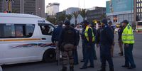 An officer was allegedly assaulted during a stand-off between law enforcement and taxi drivers as taxis were impounded in the City of Cape Town. (Photo: Ziyanda Duba)