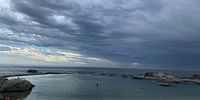 Unusual thunderstorm moving into Camps Bay. Photographer: Chris von Ulmenstein 