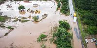 A drone image of the extent of the damages caused by flooding in Prospecton,Durban on 13 April 2022. The devastation of the floods claimed the lives of over 400 people and caused extensive damage to infrastructure.<br>(Photo: Shiraaz Mohamed)