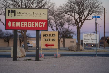 School-age child dies in Texas measles outbreak; health chief Kennedy visits family
