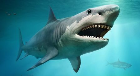 Was the largest shark ever to live taken down by the great white?