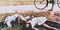 Two Sinhalese people executed by the Sri Lankan army in 1988 in Hungama, Lunugamwehera, in southern Sri Lanka (Photo: Journalists for Democracy in Sri Lanka)